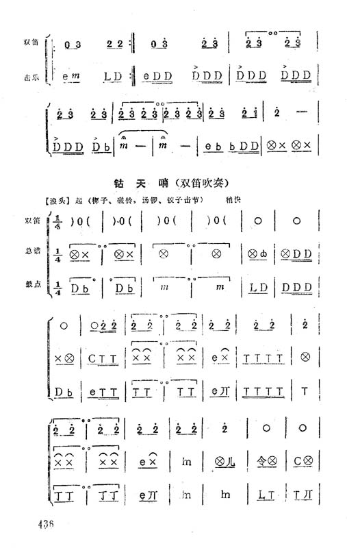 秦腔打击乐曲谱_秦腔板胡各种板头曲谱