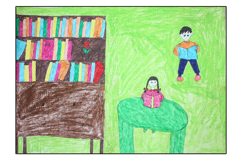 2015年"我心中的图书馆"少儿绘画大赛作品展示
